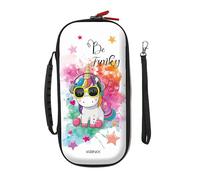 Konix Unik Funda de protección y Transporte para Nintendo Switch, Switch Lite y Switch OLED - Almacenamiento de 8 Juegos - Motivo Be Funky, Unicornio