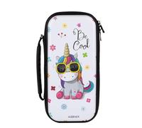 Konix Unik Funda de protección y Transporte para Nintendo Switch, Switch Lite y Switch OLED - Almacenamiento de 8 Juegos - Diseño Be Cool, Unicornio