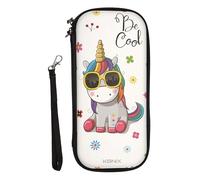 Konix Unik: Funda Protectora y de Transporte para la Consola Nintendo Switch - Espacio para Guardar 8 Juegos - Diseño «Be Cool Unicornio»