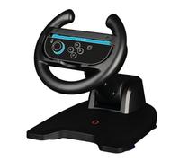 Konix Volante Racing Wheel para mando Joy-Con Nintendo Switch 2 - Compatible con Mario Kart World - Fijación con ventosa - Negro
