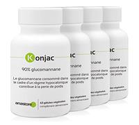 KONJAC *Titulado al 90% en glucomanano* Excelente reductor natural del apetito * favorece el tránsito intestinal * 234 cápsulas vegetales * Calidad Certificada por Certificado de Análisis (4)