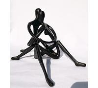 Konjouror Escultura de Hierro para Parejas, decoración romántica de Metal, Aniversario de Boda, Compromiso, Regalo del día de San Valentín