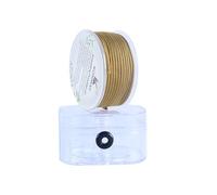 KONMAY 1.8mm de hilo de nylon para pulseras con caja organizadora, 14 metros de hilo de nylon satinado color oro antiguo para joyería, macramé, kumihimo, trabajos de perlas, nudos chinos y