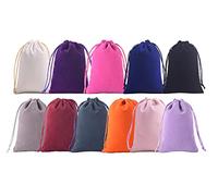 KONMAY 11 bolsas de terciopelo con cordón de gran tamaño, 20 x 25 cm, bolsas de terciopelo mixtas para regalos, recuerdos de fiesta