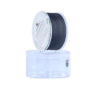 KONMAY Cordón de nailon de 0,6 mm para pulseras con caja organizadora, 175 metros, hilo de nailon negro, cuerda de satén para joyas, macramé, kumihimo, abalorios, nudos chinos y manualidades