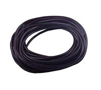 KONMAY Cordón redondo de piel auténtica marrón de 9,1 metros y 3,0 mm para bisutería y manualidades