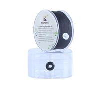 KONMAY Cuerda de nailon negro de 1 mm con funda para pulseras, cordón de satén de nailon trenzado de 84 metros para hacer joyas, abalorios, nudos chinos, kumihimo, macramé