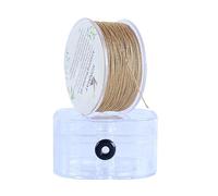 KONMAY Cuerda dorada metálica de 0,8 mm con estuche para joyería, 45 m para colgantes, manualidades, hilo de oropel para nudos chinos, macramé