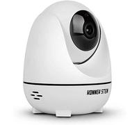 Konnek Stein Camera Dome Surveillance Cameras WiFi Home Security Systems 360 Degree Monitoring HD 1080P Motion Detection IR Night Vision App Remote Control Two-Way Audio 3 Storage SD Card Slot White