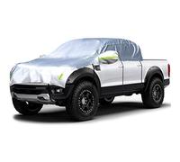 Konnfeir Media Cubierta de Coche para Todo Tipo de Clima, para Interiores y Exteriores, para Todas Las Estaciones, Impermeable, a Prueba de Polvo, Resistente a los Rayos UV, a la Nieve, Tela Oxford