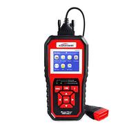 KONNWEI KW850 - Lector de códigos de auto para coche con control OBD II, con pantalla a color OBD2/EOBD y función de diagnóstico con prueba O2, I/M Readiness (rojo)