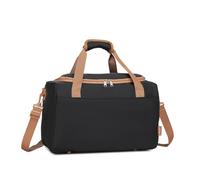 Kono 40 x 20 x 25 cm Bolso de Mano de Cabina para Debajo del Asiento, Bolso de Viaje, Capacidad de 20 L, negro, marrón