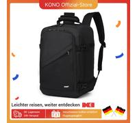 Kono Bolsa de cabina 40x20x25 cm para mochila de equipaje de mano Ryanair Under Seat, tamaño cabina 20L negro minimalista Azul