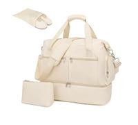 Kono Bolsa de Viaje de 32 L, Resistente al Agua, Bolsa de Gimnasio con Compartimento para Zapatos, Bolsa de cosméticos, Correa de Hombro Desmontable, Bolsa de Equipaje Ligera, Bolsa de Fin de Semana