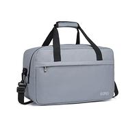 Kono Bolsa de Viaje Ligero 55x35x25 Equipaje de Mano con Correa para el Hombro 48L (Gris Claro)