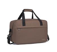 Kono Bolsa de Viaje Ligero 55x35x25 Equipaje de Mano con Correa para el Hombro 48L (Marrón)