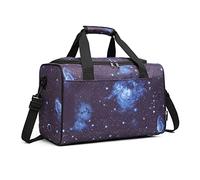 Kono Bolsa de Viaje Ligero, Mochila Viaje Cabina Avion 40x20x25, Bolsa de Viaje pequeño, Bolsa de Deporte, Bolsa de Hospital, Galaxy Azul