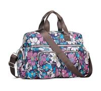 Kono Bolso de mano con asa superior para mujer, bolso cruzado con múltiples bolsillos, bolso bandolera mediano impermeable, bolso de mano ligero para mujer, para el trabajo, compras, viajes, Navy,