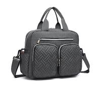 Kono EQ2248, Bolso Cambiador para bebé Unisex Adulto, Gris Oscuro, Small