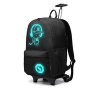 Kono Equipaje Infantil niños Cabina de Equipaje Maleta Trolley con la Mochila y la Bolsa la musica (Negro)