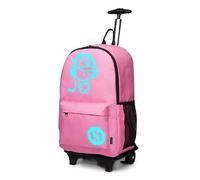 Kono Equipaje Infantil niños Cabina de Equipaje Maleta Trolley con la Mochila y la Bolsa la musica (Rosado-upgrade)