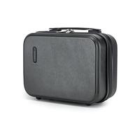 Kono Estuche de Viaje para cosméticos, Mini Estuche rígido de 30,5 cm, Organizador de Maquillaje, de ABS+PC, portátil, para Transportar Maletas, Equipaje de Mano Adjunto al Carrito, Gris, Mini, Gris,
