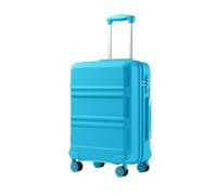 Kono Maleta Cabina 55 cm, ABS+PC Ligera y Resistente, Equipaje de Mano para EasyJet y Ryanair, Cremalleras, Candado TSA, Ruedas TPE Silenciosas, Fresca y Serena (Azul Cielo)