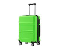 Kono Maleta Cabina 55 cm, ABS+PC Ligera y Resistente, Equipaje de Mano para EasyJet y Ryanair, Cremalleras, Candado TSA, Ruedas TPE Silenciosas, Fresca y Viva (Verde Manzana)