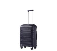 Kono Maleta Cabina de PP, Ligera y Resistente, para Ryanair, Textura Brillo/Mate, Maleta Negocios con Cremalleras, Candado TSA y Ruedas TPE (Azul)