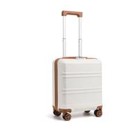 Kono Maleta Cabina EasyJet 45x36x20cm, Rígida y Ligera de ABS+PC con 4 Ruedas, Equipaje de Mano para Viajes (Crema Claro)