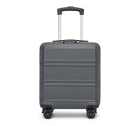 Kono Maleta Cabina Pequeña 45x35x20 cm ABS - Equipaje de Mano Ligero y Rígido con 4 Ruedas 360° y Candado TSA para Viajes(Gris)