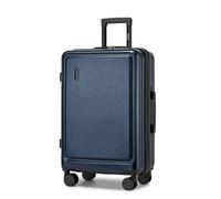 Kono Maleta de 24 Pulgadas de ABS + PC con Carcasa Dura, Equipaje Ligero de Viaje, Cerradura TSA, Maleta de Mano con 4 Ruedas giratorias (Azul Marino), Navy, M(Medium 24inch), Equipaje rígido
