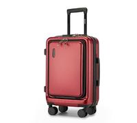 Kono Maleta de 50.8 cm ABS + PC con Carcasa Dura, Equipaje de Viaje Ligero, Cerradura TSA, Maleta de Mano con 4 Ruedas giratorias (borgoña), Burgundy, S(Small 20inch), Equipaje rígido