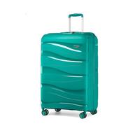 Kono Maleta de Cabina 55cm Pequeña Maleta de Viaje Ligera Portátil con Cerradura TSA Resistente(39L,Turquesa)