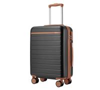 Kono Maleta de Cabina 55x40x20cm, Maleta Ligera de Compuesto ABS+PC, Equipaje de Mano con 4 Ruedas, Gris