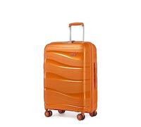 Kono Maleta de Cabina, Equipaje de Mano, Maleta de Viaje Grande Ligera Portátil con Cerradura TSA, Resistente 75x52x30cm,105L(Naranja)