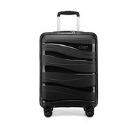Kono Maleta de Cabina, Equipaje de Mano Pequeña, Maleta de Viaje Ligera Portátil con Cerradura TSA, Resistente 55x40x20cm,39L(Negro)