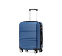 Kono Maleta de Viaje con Material ABS Maleta de Cabina Maleta de Mano con Cerradura TSA y 4 Ruedas(S,Azul Marino)