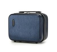 Kono Maleta de Viaje para cosméticos de 12 Pulgadas, Mini Caja organizadora de Maquillaje rígida, ABS + PC, Maleta de Transporte portátil para Cabina, Equipaje de Mano Unido al Carrito, Navy, Mini