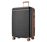 Kono Maleta Grande 76.5cm, Maletas de Viaje Grandes 23 Kilos de Compuesto ABS+PC, Equipaje de Mano con 4 Ruedas, Gris