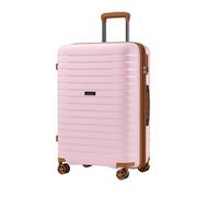 Kono Maleta Mediana 24" de PP Extensible | Cremallera Antirrotura de Doble Capa, Portavasos + Gancho para Equipaje, Ligera y Resistente para Tus Maletas de Viaje | Ruedas Silenciosas 360° (Rosa)