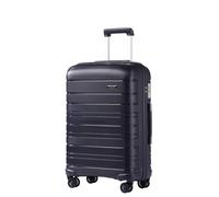 Kono Maleta Mediana 24 Pulgadas para Equipaje Facturado, de PP Ligera y Resistente, Textura Brillo/Mate, Maleta Negocios con Cremalleras, Candado TSA y Ruedas TPE (Azul)