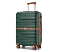 Kono Maleta Mediana, Maleta Ligera de Compuesto ABS+PC, Equipaje de Mano con 4 Ruedas 360° Giratorias (Verde Botella)