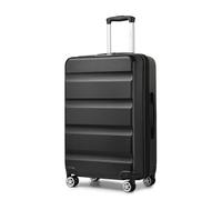 Kono Maleta Mediana, Maletas Rígidas Extensibles, Cerradura TSA, Ruedas Dobles Giratorias, Equipaje de Mano Pequeño para Viajes y Negocios, Negro