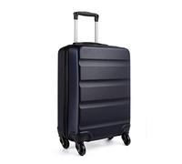 Kono Maletas de Viaje Cabina 55x38x20cm Trolley Maleta Cabina con 4 Ruedas y Cerradura, Rígida ABS Equipaje de Mano, Marina