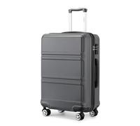 Kono Maletas de Viaje Grandes 23 Kilos - Maleta Grande 32" ABS+PC con 4 Ruedas Silenciosas 360° y Candado TSA (Gris)