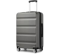 Kono Maletas de Viaje Grandes 23 Kilos, Maleta Grande Rígida Ligera con 4 Ruedas Dobles Giratorias y Candado TSA, Equipaje Facturado para Viajes y Negocios (Gris)