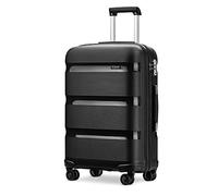Kono Maletas de Viaje Grandes 76 cm Rígida Equipaje de Mano con Cerradura TSA, Ligera Moda Trolley con 4 Ruedas y Cremallera YKK, Durable Polipropileno (Maleta Grande, Negro)