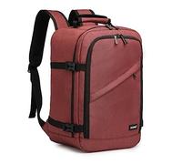 Kono Mochila 40x20x25 Bajo Asiento Ryanair Cabina de Vuelo Bolsa de Viaje Equipaje de Mano Bandolera 20L(Rosso)