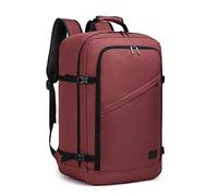Kono Mochila Cabina 55x35x20cm Bolsa de Viaje Grande Bandolera Portátil 38L (Rojo)